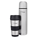 1L Stainless Steel Vacuum Insulated Flask & 420ml Travel Tumbler Combo Pack