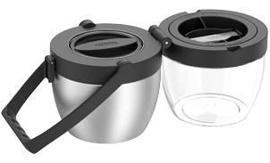 Thermos dual compartment food hot sale jar