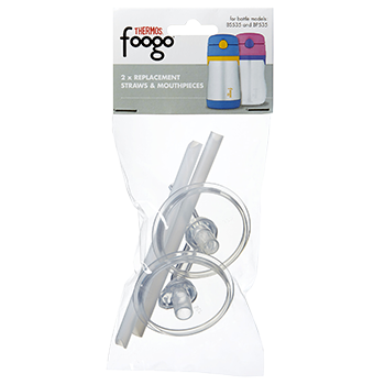 2PK Foogo® Replacement Mouthpieces & Straws