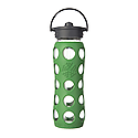 650ml Straw Cap Bottle - Grass Green
