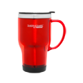 470ml Stainless Steel Inner, Platic Outer Travel Mug - Red